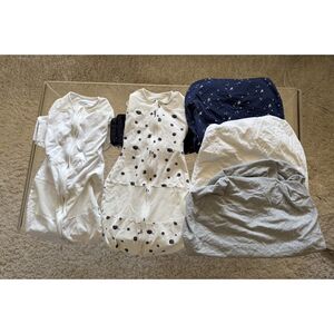 Two Large Happiest Baby Sleep Sacks and Sheets